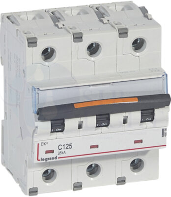 Автомат 3P 125А DX3 (25 кА, C) Legrand 409790