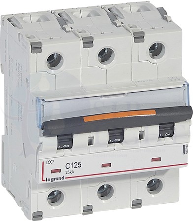 Автомат 3P 125А DX3 (25 кА, C) Legrand 409790