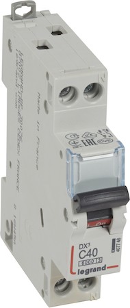 Автоматический выключатель 1+N полюс, 40А, C, 10 кА Legrand 407746