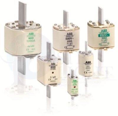 Предохранитель OFAF0aM100 100A тип аМ размер0, до 500В ABB 1SCA022697R5790