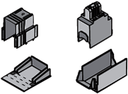 Клеммная крышка OZXB3K 1комплект=3шт ABB 1SCA022264R0440