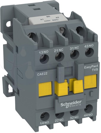 промежуточное реле EASYPACT TVS TVS 2НО 2НЗ 240В 50ГЦ Schneider Electric CAE22U5