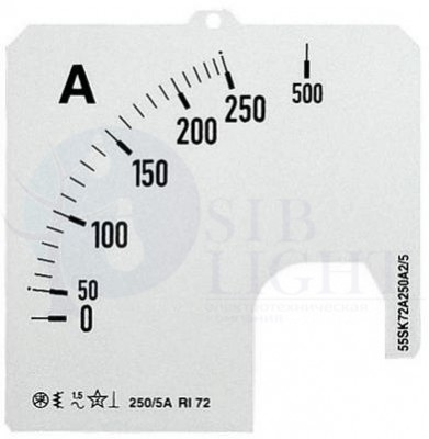Шкала для амперметра SCL 1/200A A1 ABB 2CSM110229R1041