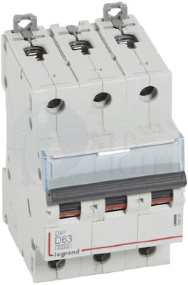 Автомат 3P 63А DX3 (10 кА, D) Legrand 408095