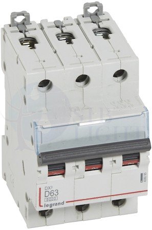 Автомат 3P 63А DX3 (10 кА, D) Legrand 408095