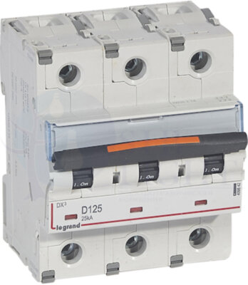 Автомат 3P 125А DX3 (25 кА, D) Legrand 409842