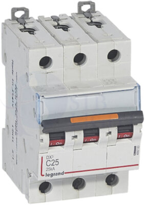 Автомат 3P 25А DX3 (25 кА, C) Legrand 409783