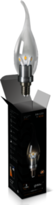 Лампа Gauss LED Candle Tailed Crystal clear 3W E14 2700K 1/10/100