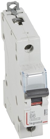 Автомат 1P 6А DX3 (10 кА, B) Legrand 407429