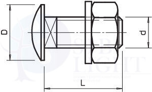Болт с плоской головкой M10x25 OBO Bettermann 6407537