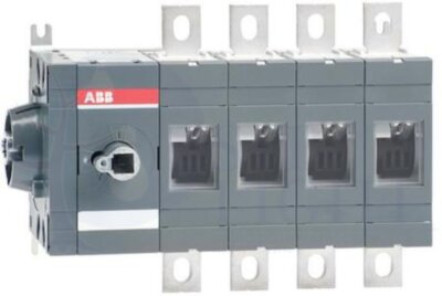 Рубильник OT400ES04 до 400А 4-полюсный бок. управление (без ручки) ABB 1SCA022860R1940