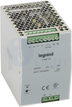 1-фазный Импульсный источник питания 24В 480Вт 20A Legrand 146625