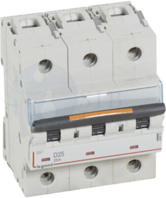 Автомат 3P 25А DX3 (25 кА, D) Legrand 409835
