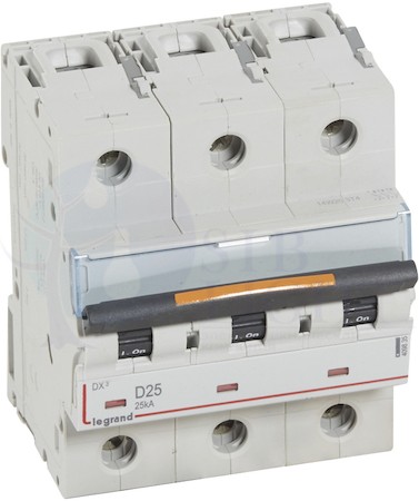 Автомат 3P 25А DX3 (25 кА, D) Legrand 409835
