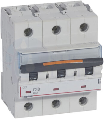 Автомат 3P 40А DX3 (25 кА, C) Legrand 409785