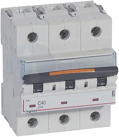 Автомат 3P 40А DX3 (25 кА, C) Legrand 409785