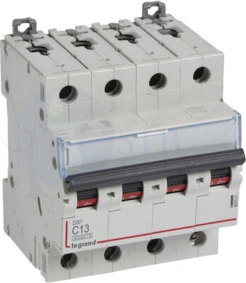 Автомат 4P 13А DX3 (10 кА, C) Legrand 407927