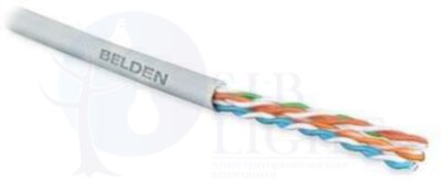 Витая пара UTP U/UTP категория 5е 2 пары 24 AWG серый PVC (500м) Hyperline 42053