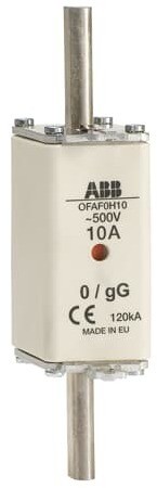 Предохранитель OFAF0aM16 16A тип аМ размер0, до 500В ABB 1SCA022697R3400