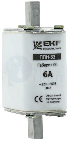 Плавкая вставка ППН-33 160/160А габарит 00 PROxima EKF fus-33/160