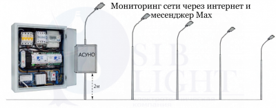 Автоматизированная система управления наружным освещением (АСУНО) SL100-GPS