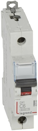 Автомат 1P 6А DX3 (10 кА, C) Legrand 407666