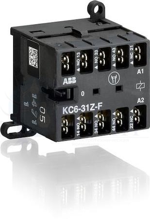 Миниконтактор KC6-31-Z -F 3A (400В AC3) катушка 110 В DC ABB GJH1213003R0314