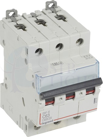 Автомат 3P 63А DX3-E (6 кА, C) Legrand 407297