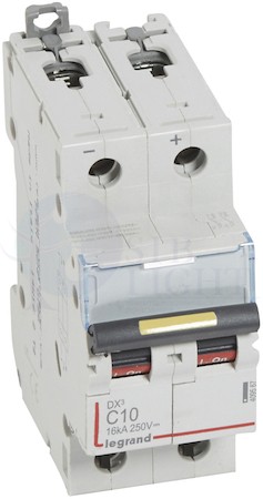 Автомат 2P 10А DX3 (10 кА, C) Legrand 409567
