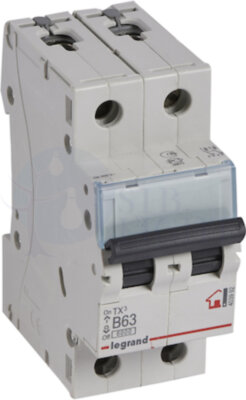 Автомат 2P 63А TX3 (10 кА, B) Legrand 403992