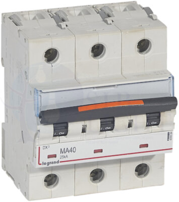 Автомат 3P 40А DX3 (25 кА, MA) Legrand 409884