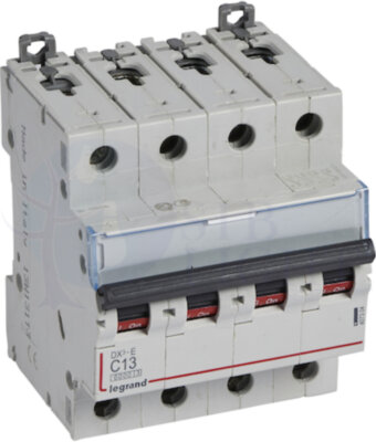 Автомат 4P 13А DX3-E (6 кА, C) Legrand 407304