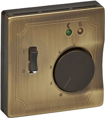 Крышка для терморегулятора Antique (поворотный, античная латунь) Schneider Electric MTN537543