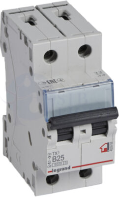 Автомат 2P 25А TX3 (10 кА, B) Legrand 403988