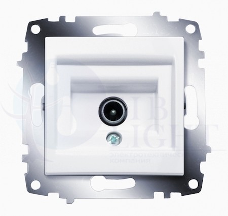 Розетка телевизионная проходная Zena (TV, в сборе, с/у) ABB 609-010200-272