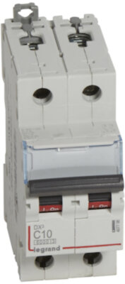 Автомат 2P 10А DX3 (10 кА, C) Legrand 407798
