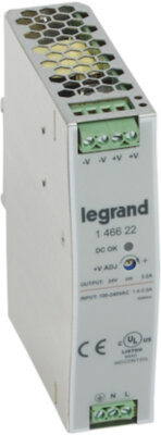 1-фазный Импульсный источник питания 24В 75Вт 3,2A Legrand 146622