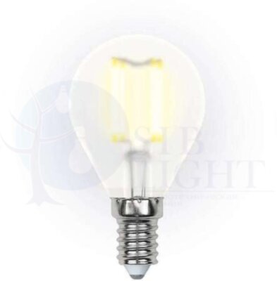 Лампа светодиодная LED 6вт 200-250В шар матовое 500Лм Е14 3000К Uniel Sky филамент Uniel UL-00000303