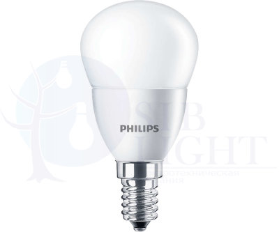Светодиодная лампа Philips E14 5.5W = 60W холодный белый свет Essential арт. 929001960307