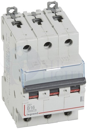 Автомат 3P 16А DX3 (10 кА, B) Legrand 407561