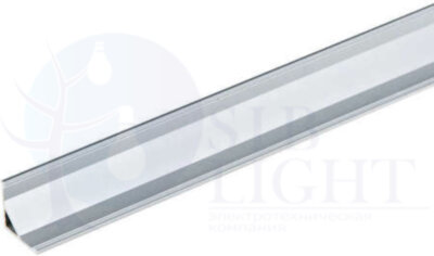 UFE-A05 SILVER 200 POLYBAG Накладной профиль для светодиодной ленты, анодированный алюминий. Длина 200 см. ТМ Uniel Uniel UL-00000599