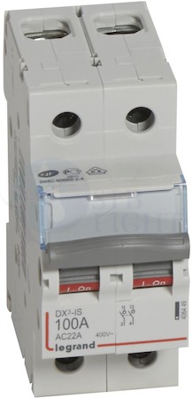 Выключатель-разъединитель 2 полюса, 100А Legrand 406449