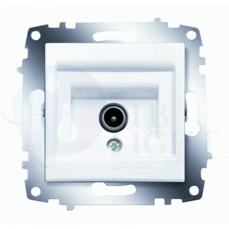 Розетка телевизионная Cosmo (TV, под рамку, с/у, белый) ABB 619-010200-274