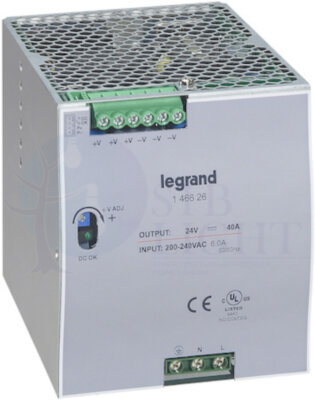 1-фазный Импульсный источник питания 24В 960Вт 40A Legrand 146626