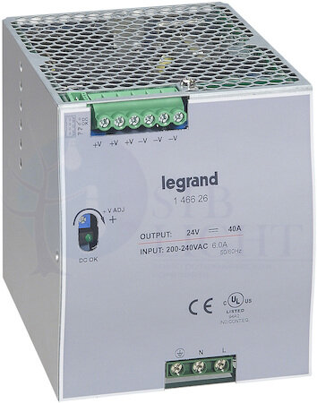 1-фазный Импульсный источник питания 24В 960Вт 40A Legrand 146626
