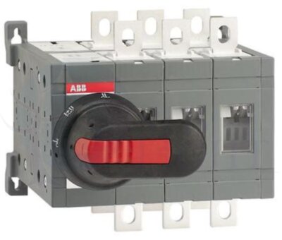 Рубильник реверсивный OT200E03CLP (с ручкой) переключение без разрыва тока ABB 1SCA108522R1001