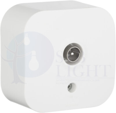 Розетка телевизионная Quteo (TV, звезда, в сборе, о/у, белая) Legrand 782215