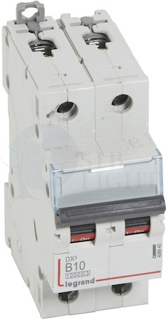 Автомат 2P 10А DX3 (16 кА, B) Legrand 408940