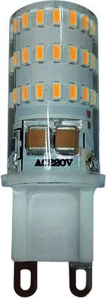 Лампа PLED-G9/BL2 5w 2700K 320Lm 175-240V (пластик d16*50мм) Jazzway 1036667B