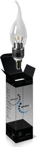 Лампа Gauss LED Candle Tailed Crystal clear dim 5W E14 4100K диммируемая